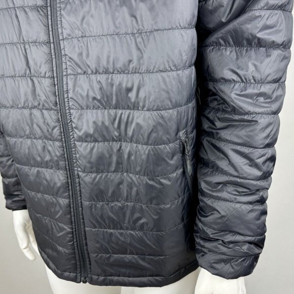 Independent Trading Company Puffer Jacket Mens XL EUC Lightweight Full Zip Black - Picture 8 of 16